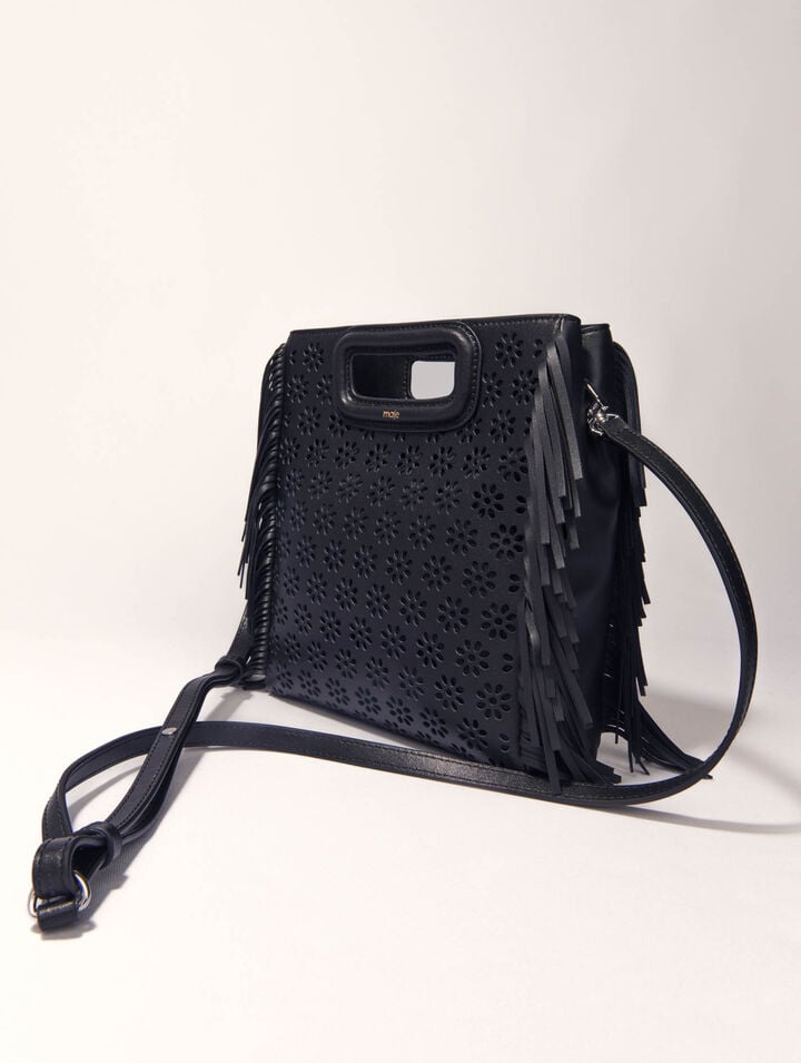 Tasche M aus perforiertem Leder