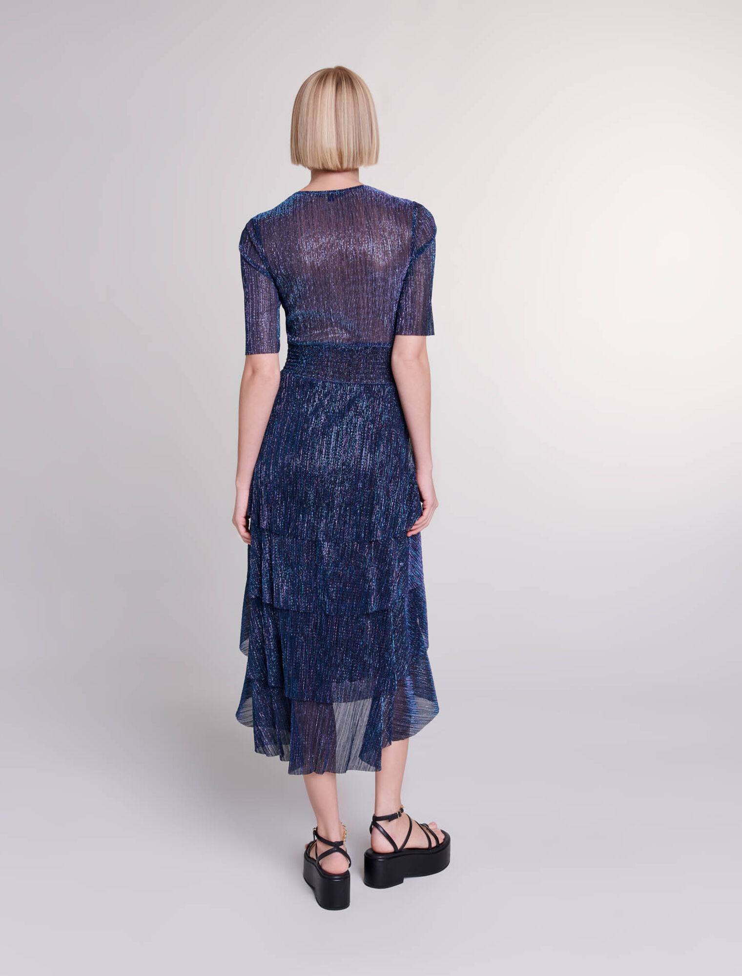 Langes Rüschenkleid