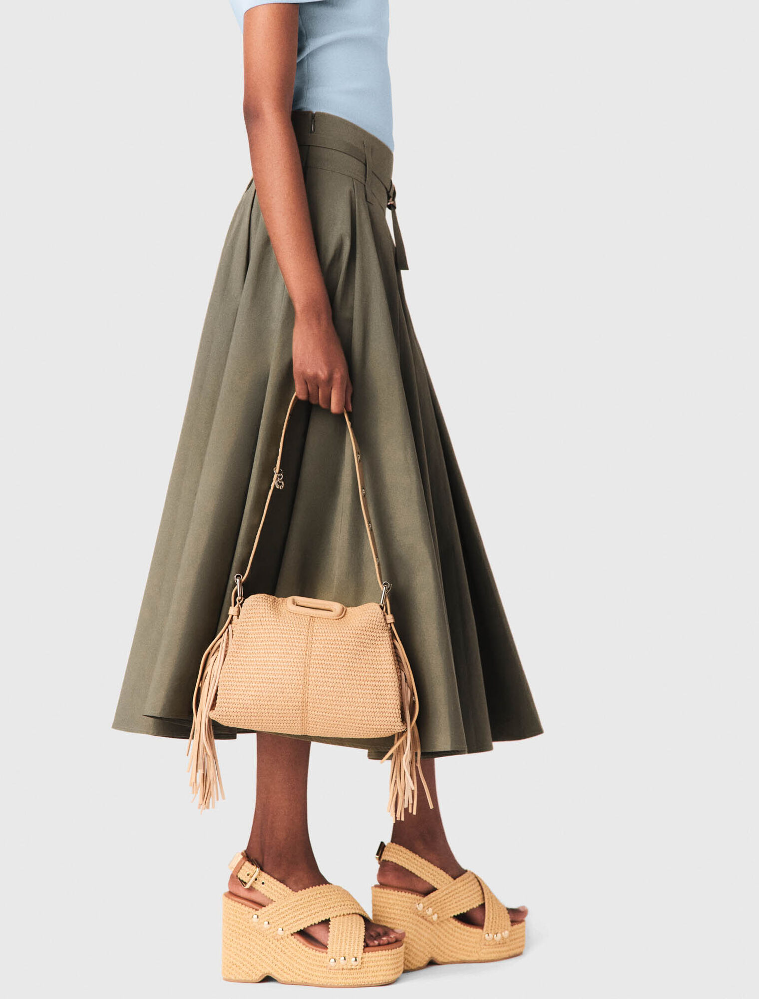 Mini M-Tasche mit Basteffekt