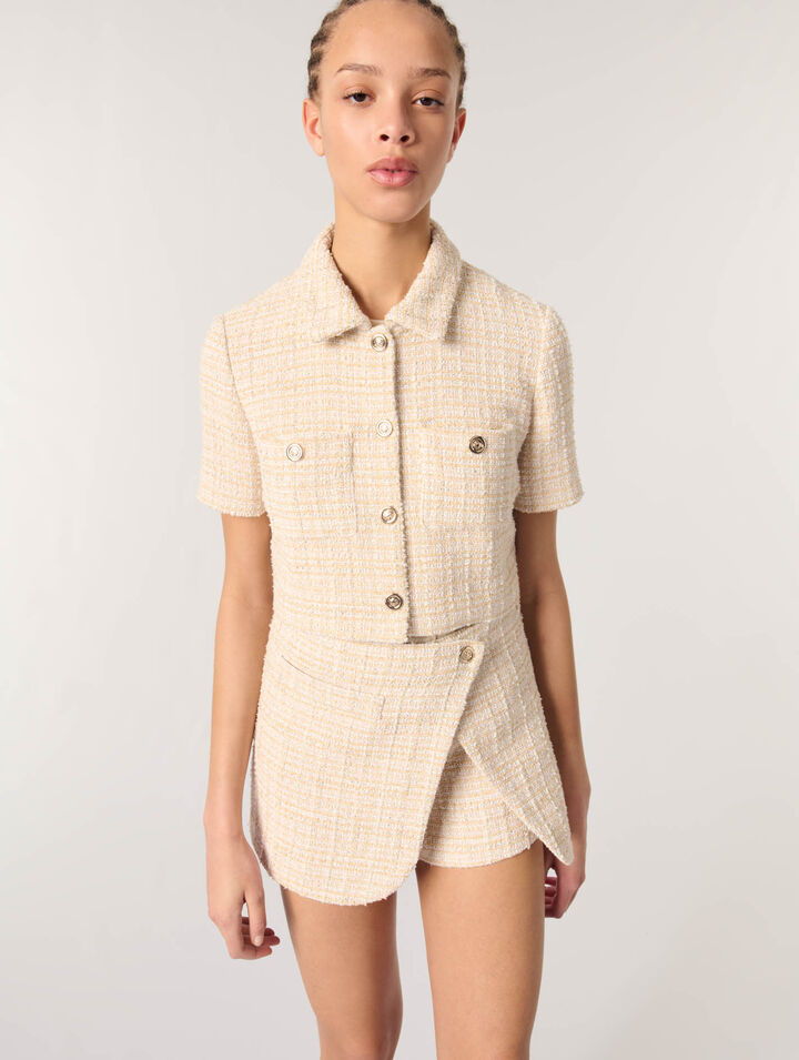 Kurze Tweedjacke