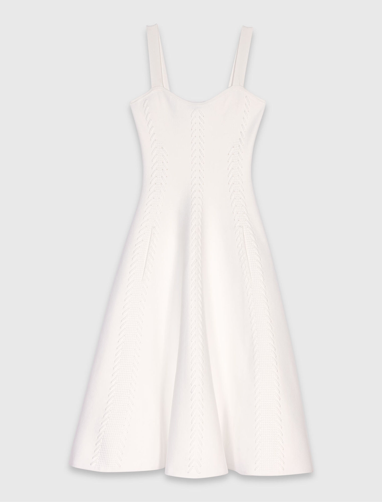 Langes Babydoll-Strickkleid