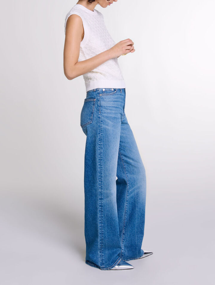 &Auml;rmelloser Strickpullover