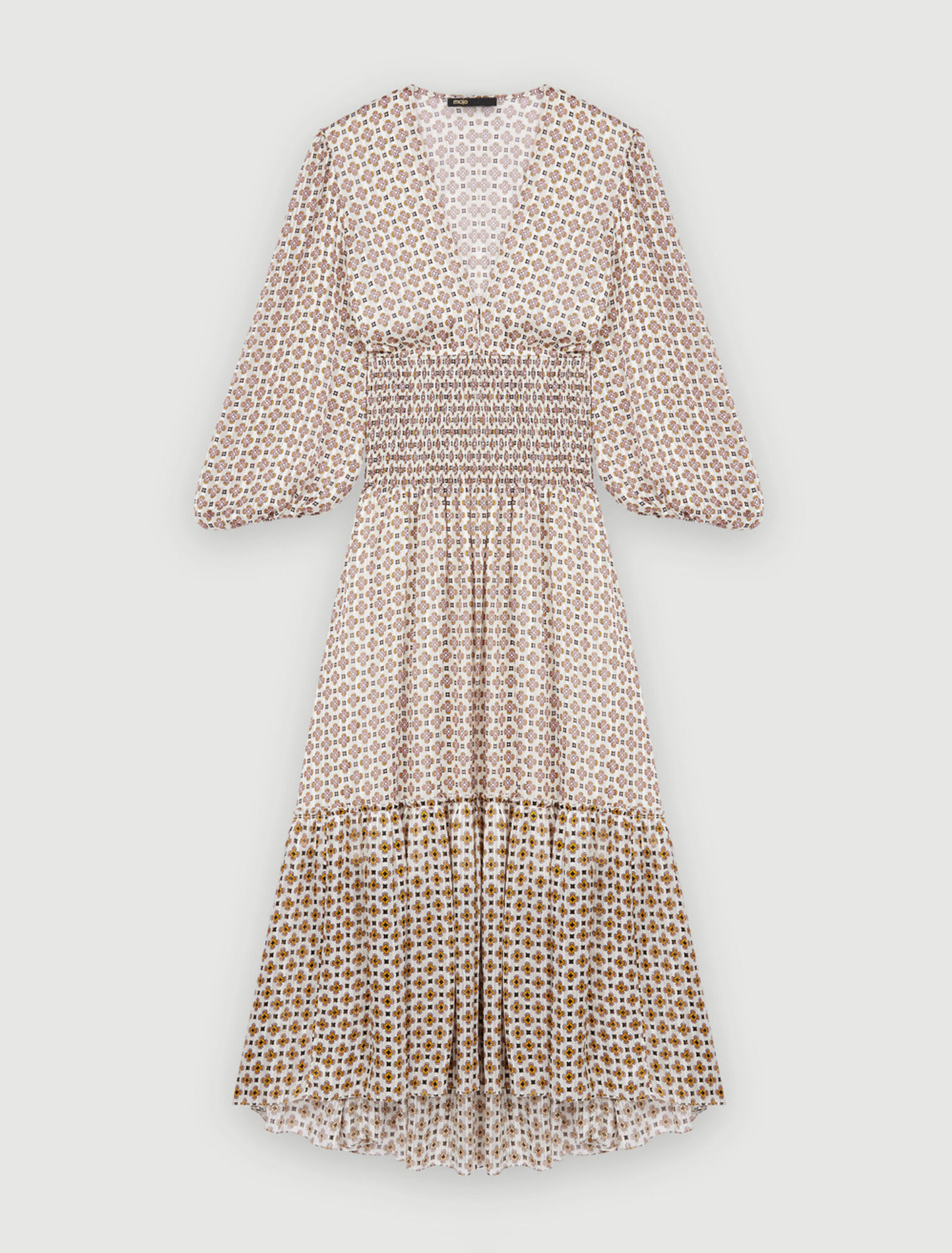 Kleid aus bedrucktem Chiffon