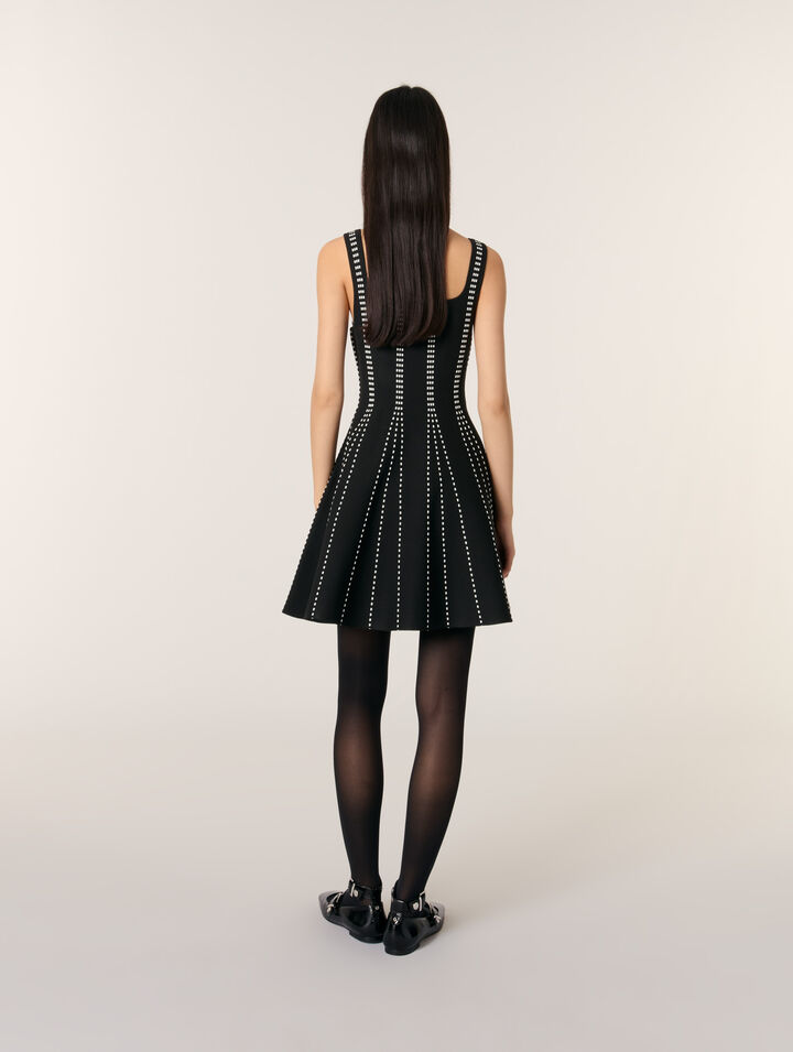 Kurzes Kleid aus Jacquard-Strick