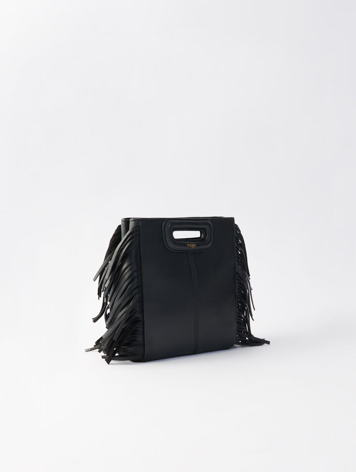 Lederhandtasche mit Kette