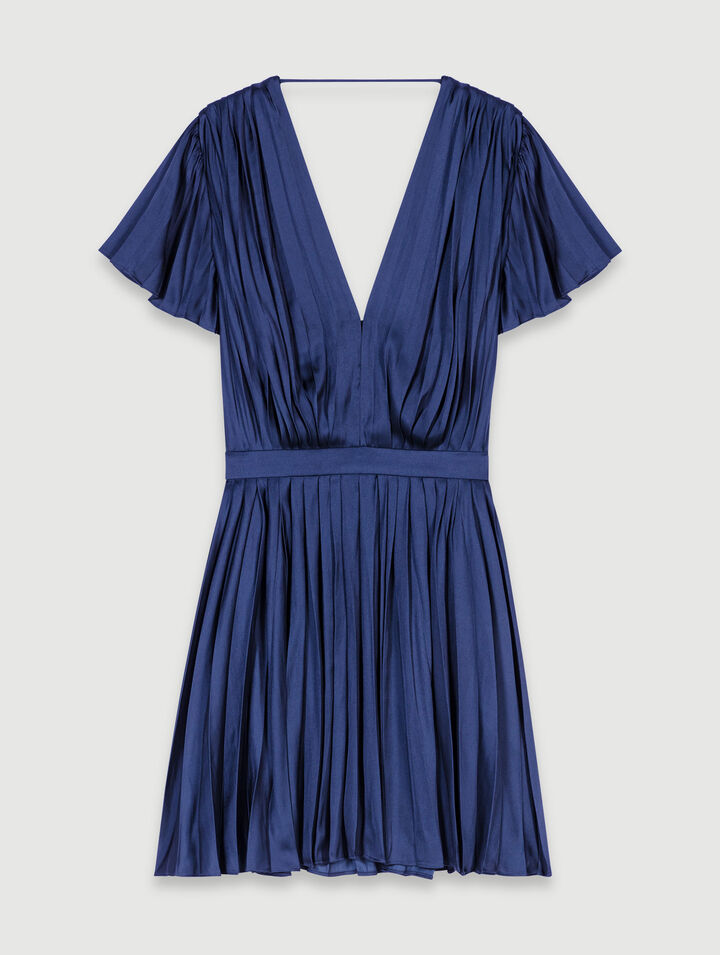 Kurzes Plissee-Kleid 