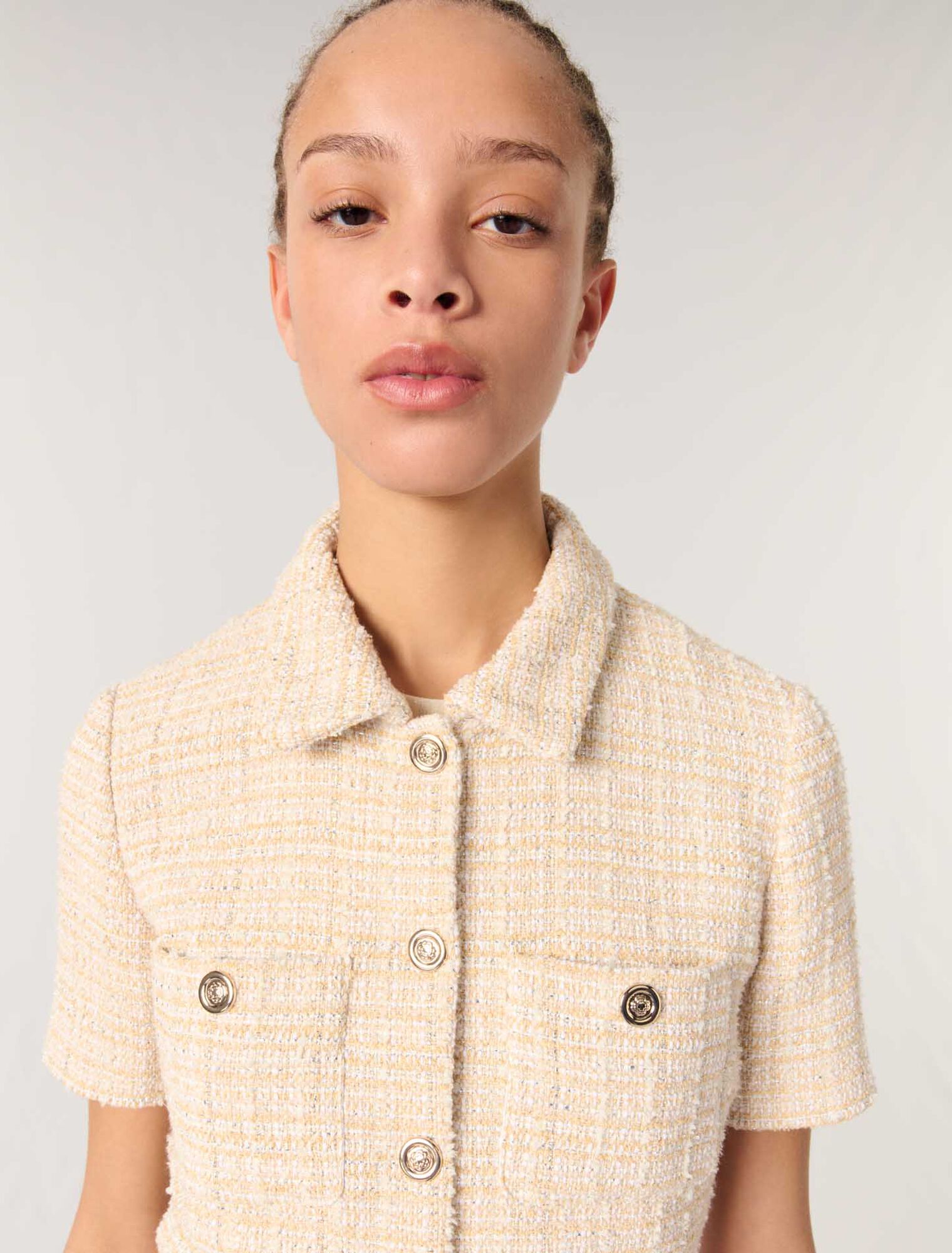 Kurze Tweedjacke