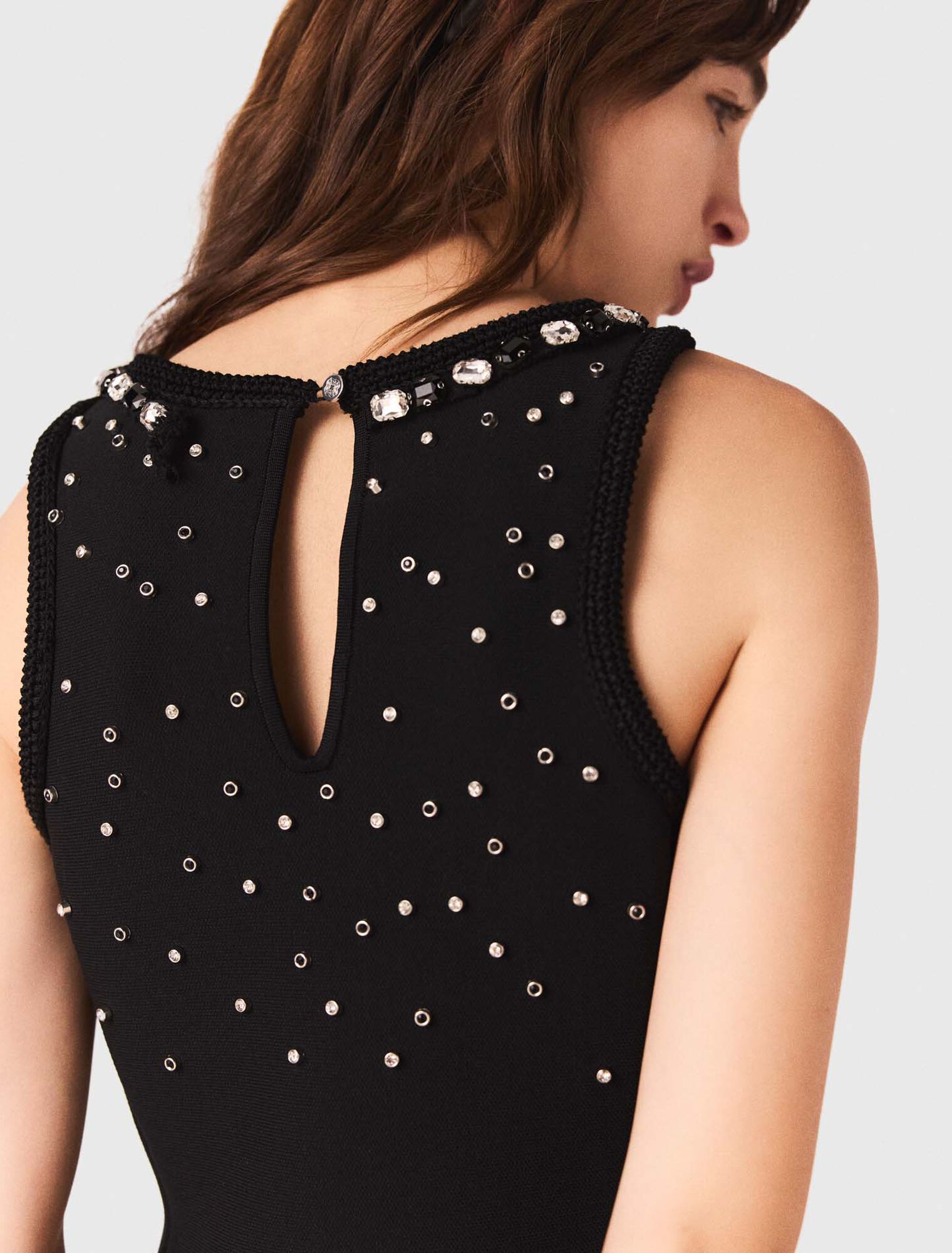 Skaterkleid mit Schmuckdetails