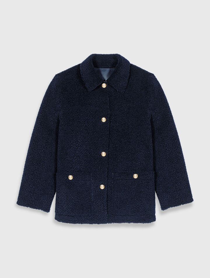 Wendbare Kunstlammfelljacke