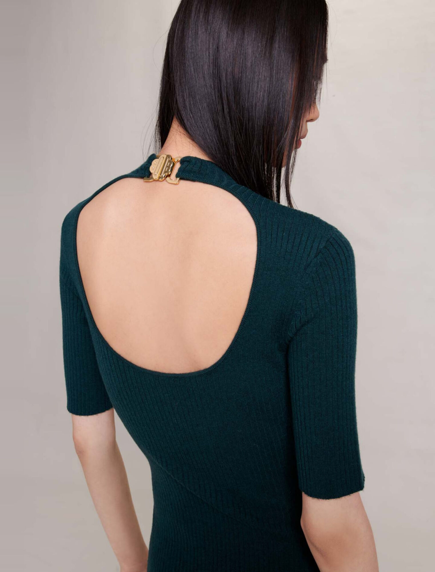 Langes Strickkleid