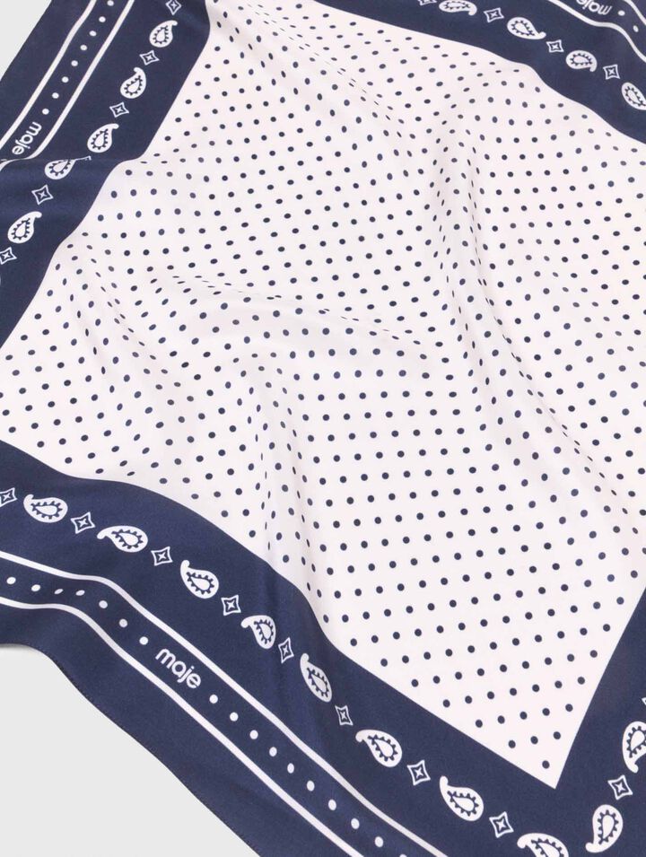 Bedrucktes Seidentuch 60x60