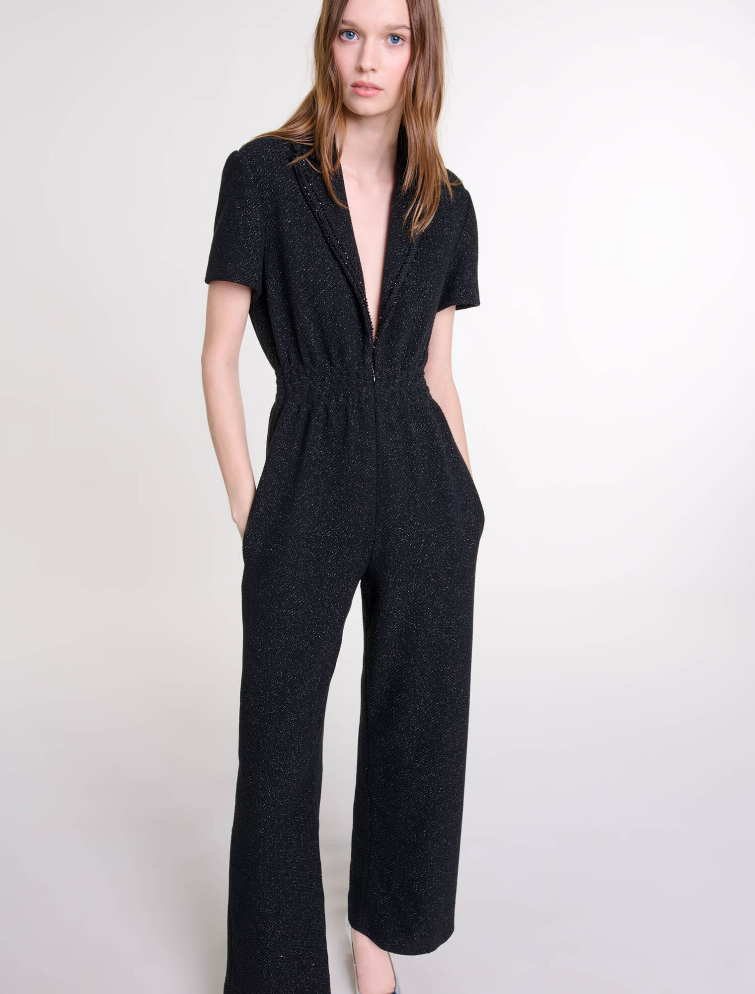 Hosenanzug aus Tweed