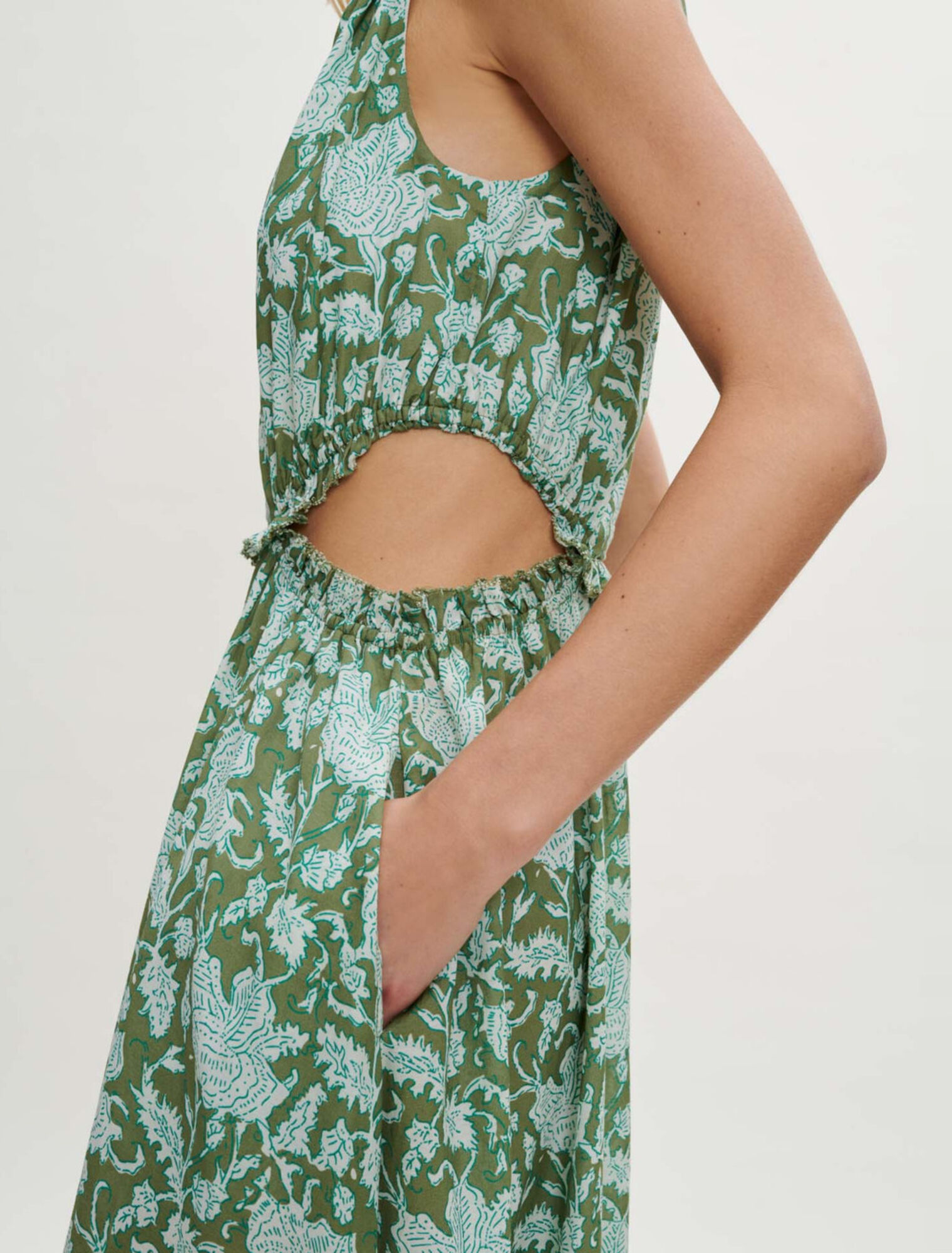 Kleid aus bedruckter Baumwolle