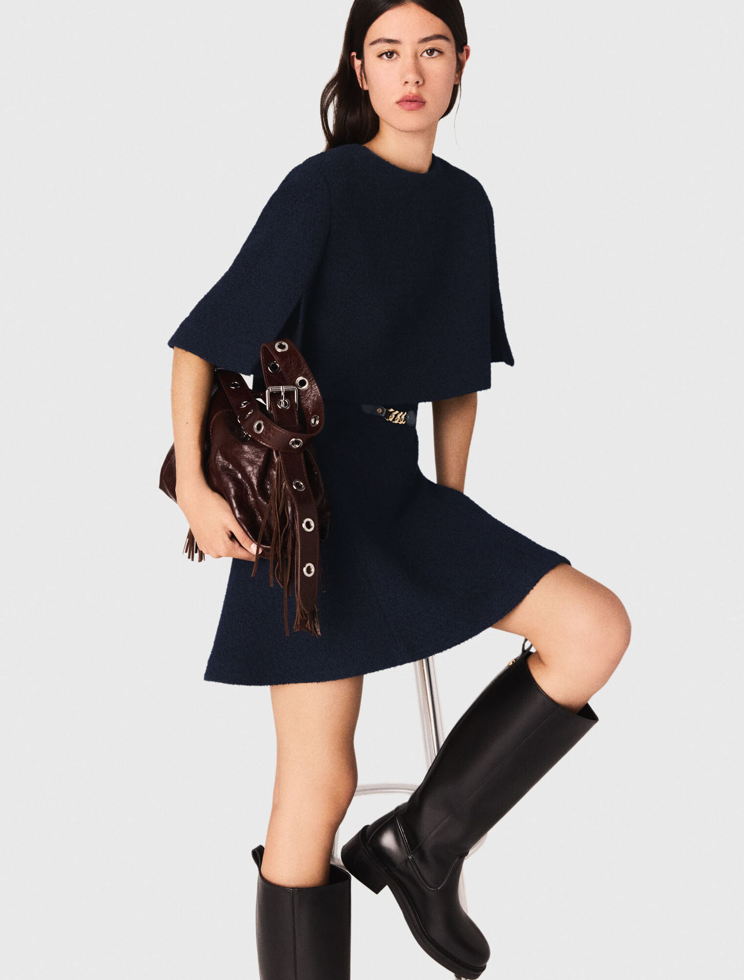 Tasche Miss M aus Craqul&eacute;-Leder