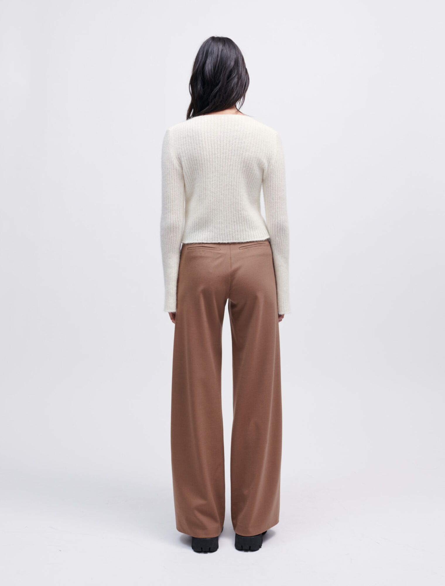 Strickjacke aus Stretch-Strick