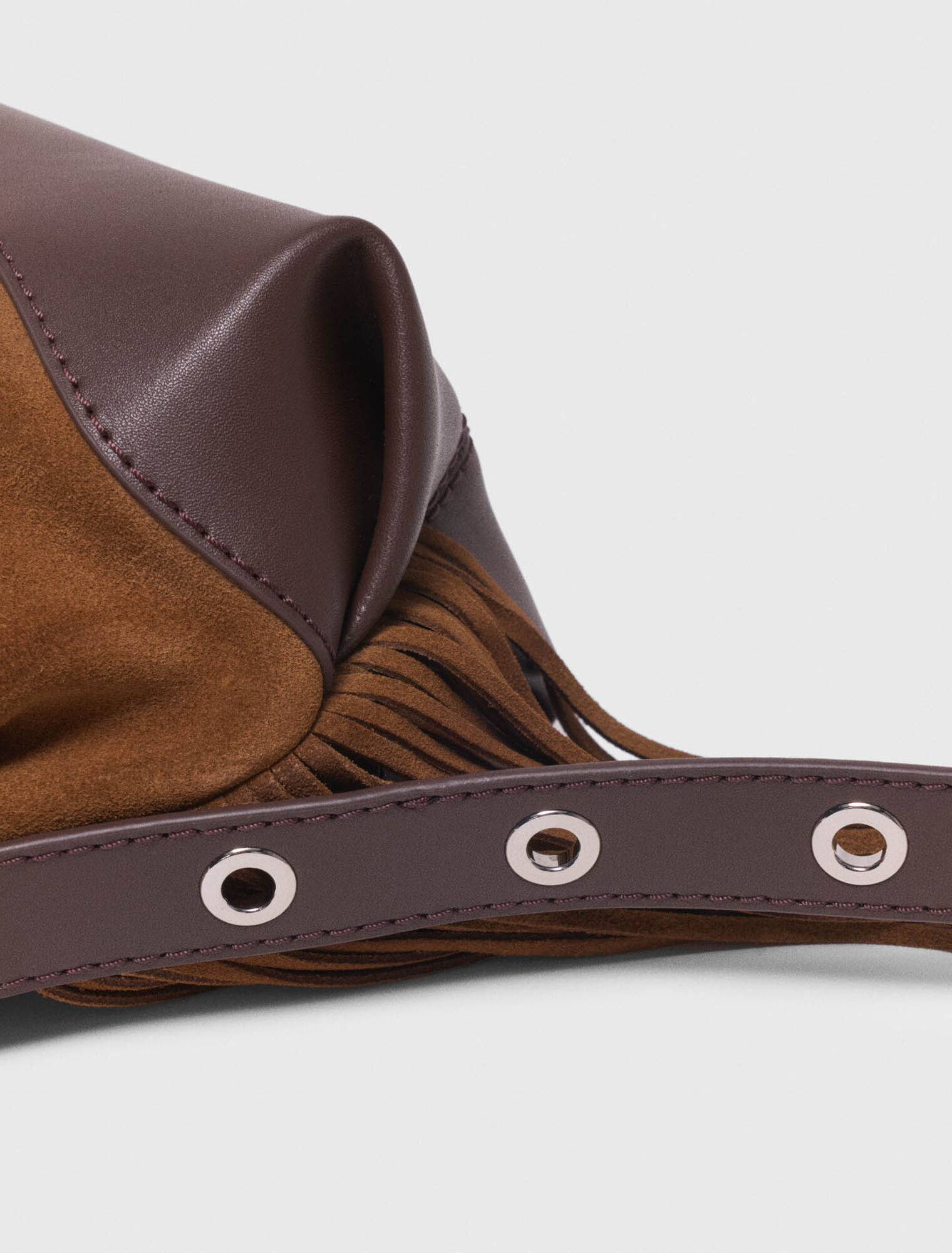 Tasche Miss M Mini, Leder & Wildleder