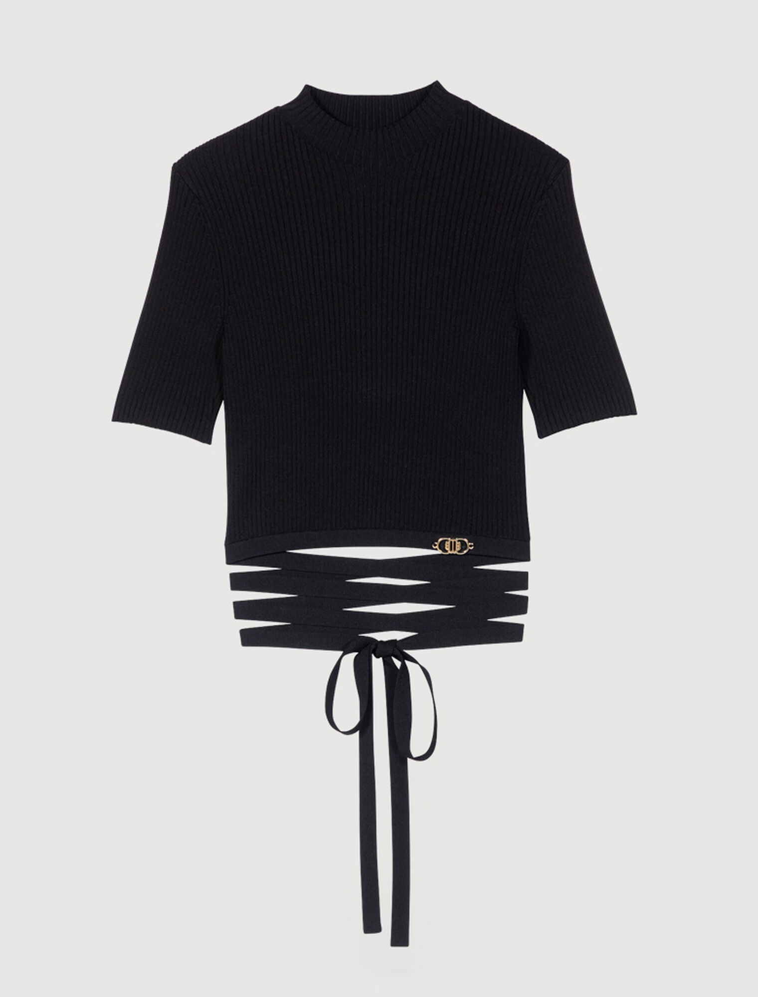 Überkreuztes Crop Top