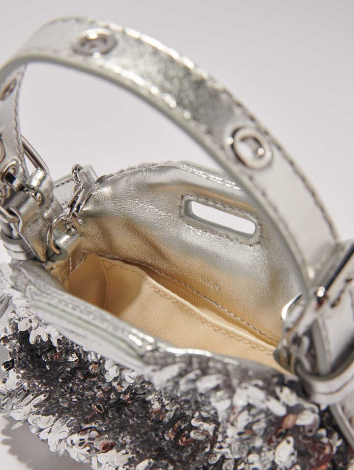Mini M-Tasche Nano mit Pailletten
