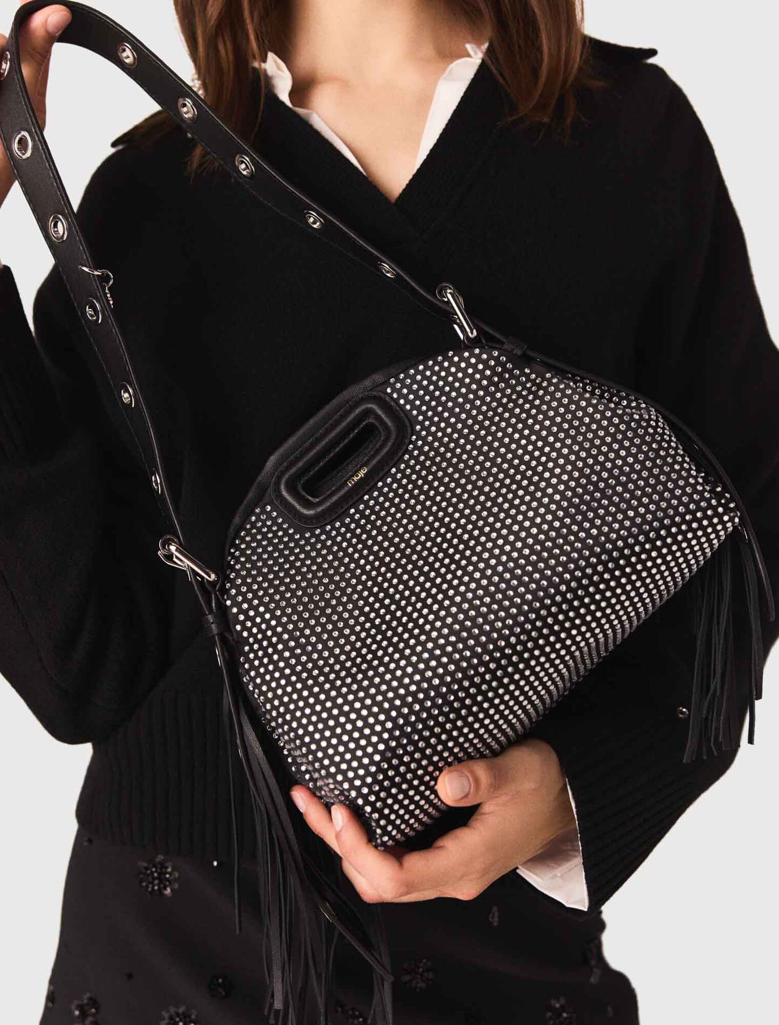Tasche Miss M Mini, Strass