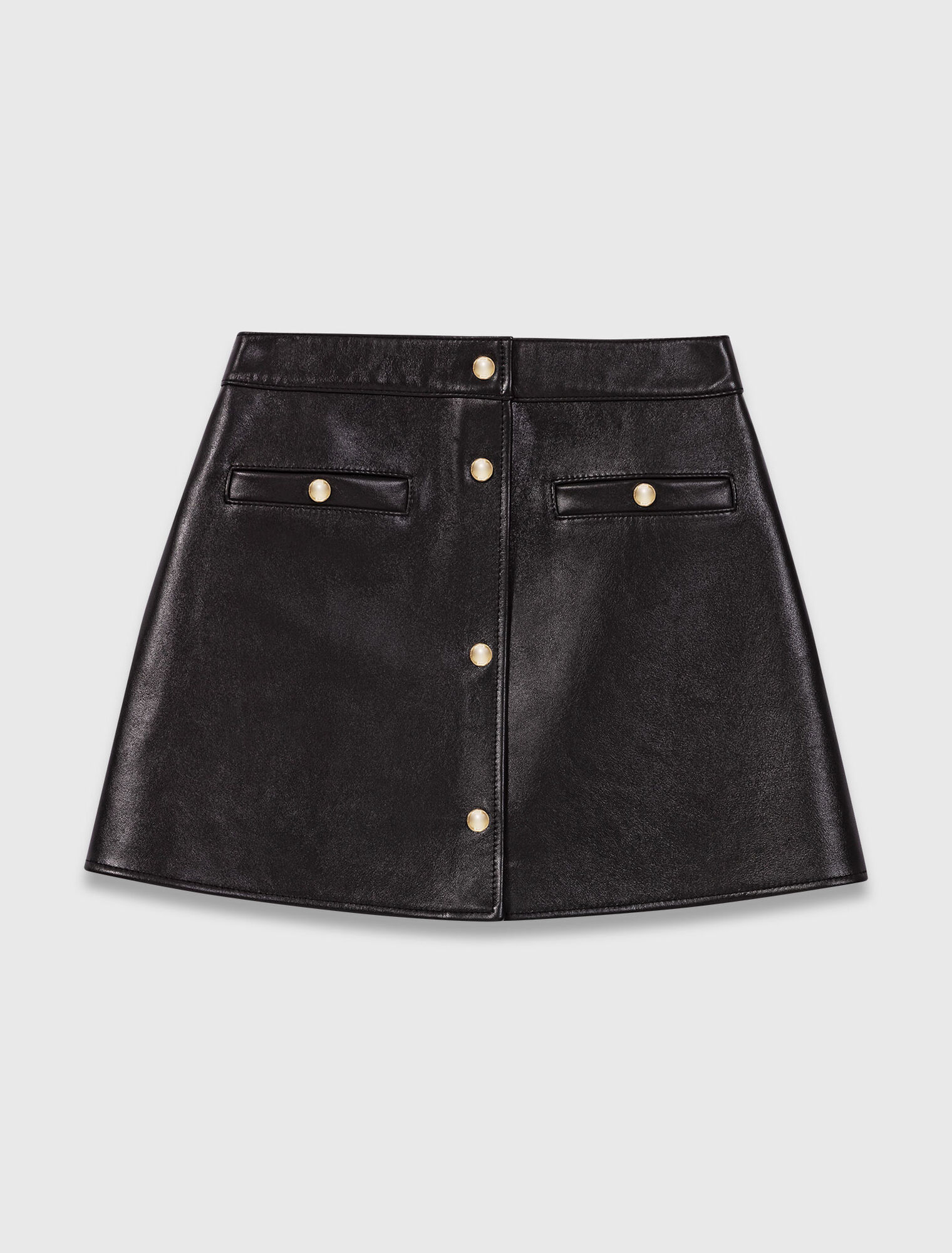 Kurzer Rock aus Leder