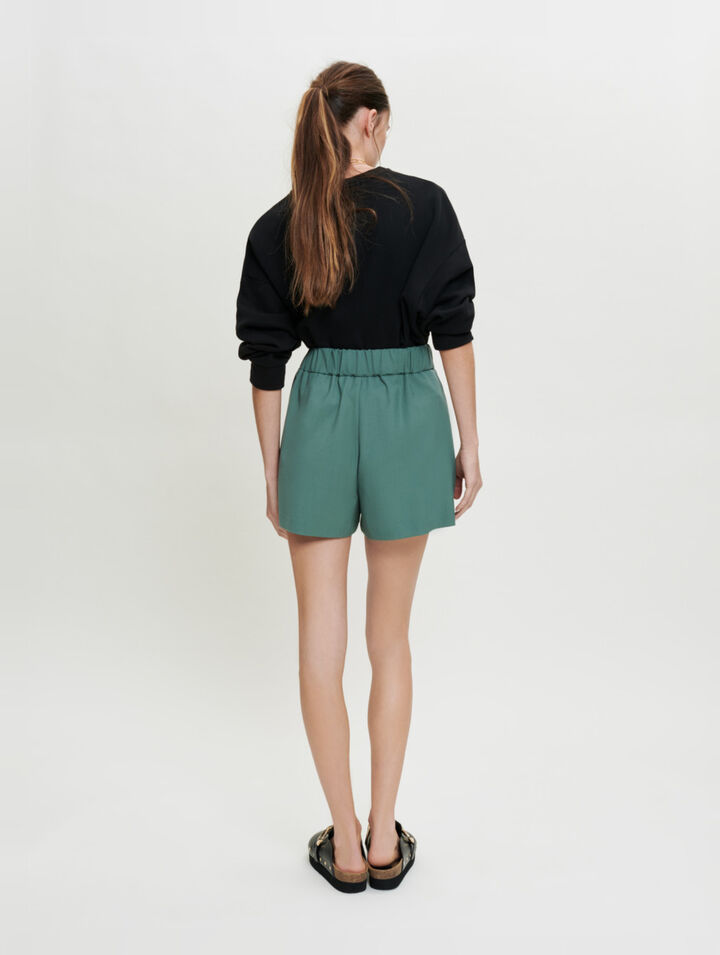 Elastische Tailoring-Shorts
