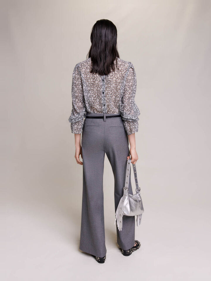 Bluse mit Blumen-Print