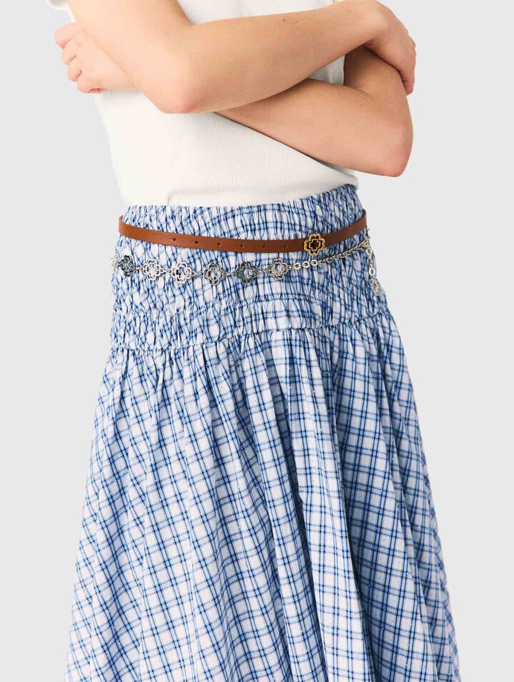 Schmaler G&uuml;rtel mit Clover-Logo