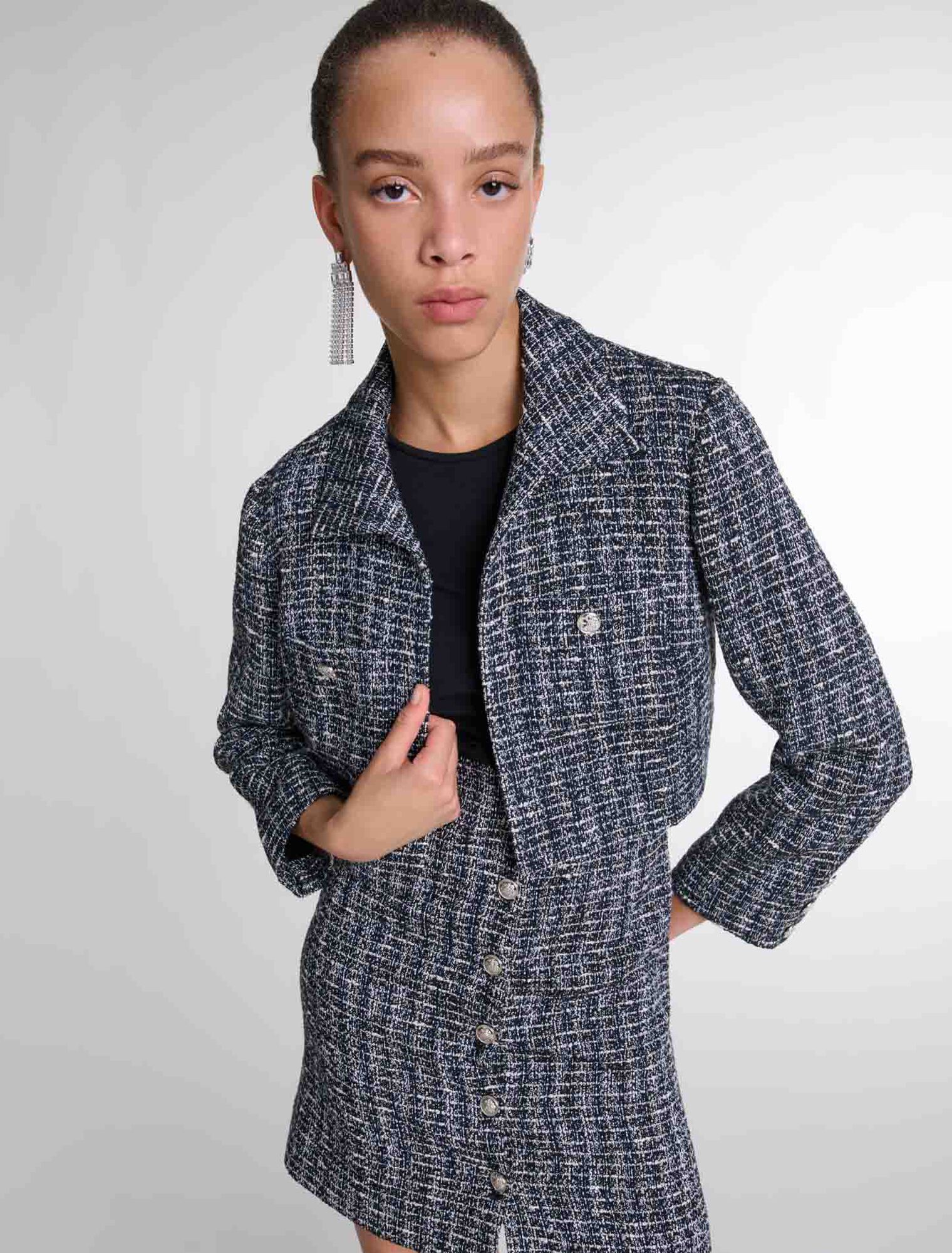 2-in-1 Tweed-Kleid