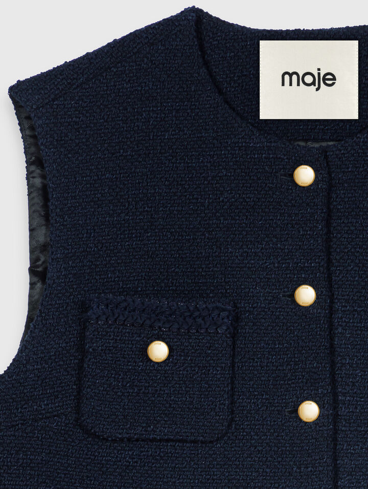 &Auml;rmellose Tweedjacke