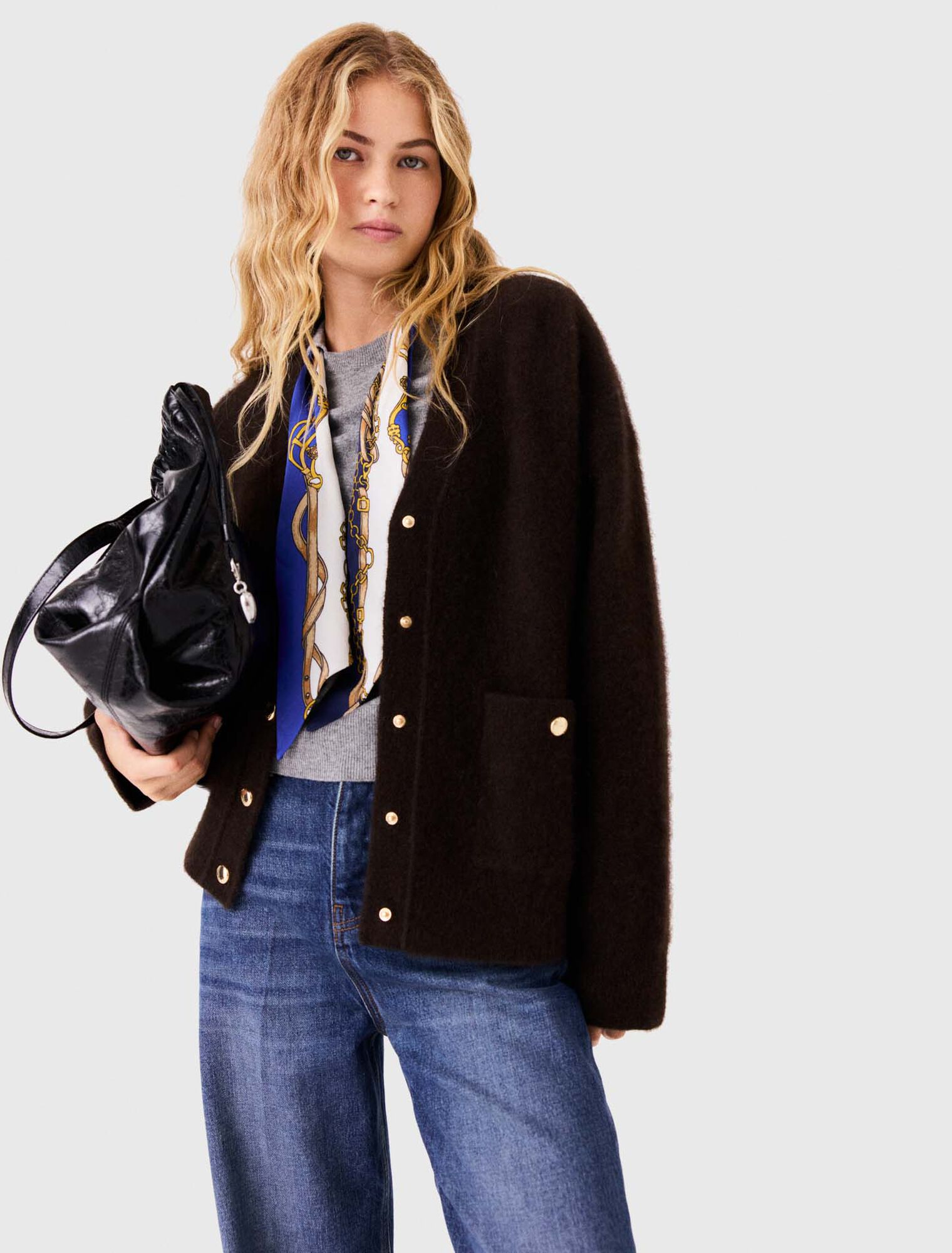 Langer Cardigan aus Yak