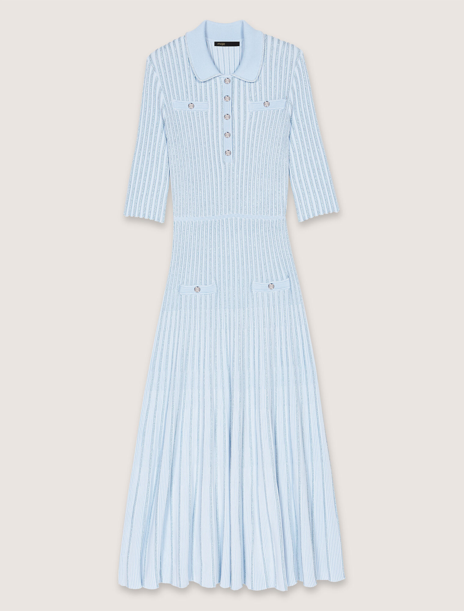 Midikleid aus Rippstrick