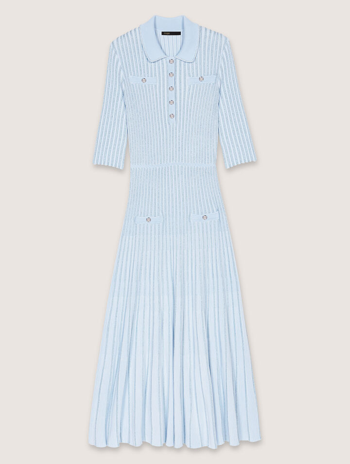 Midikleid aus Rippstrick