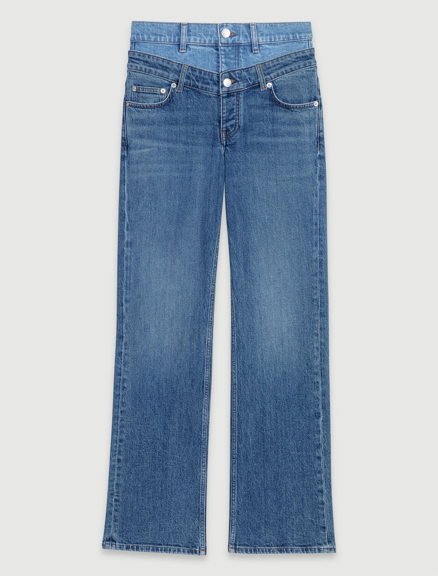 Jeans mit doppeltem Bund