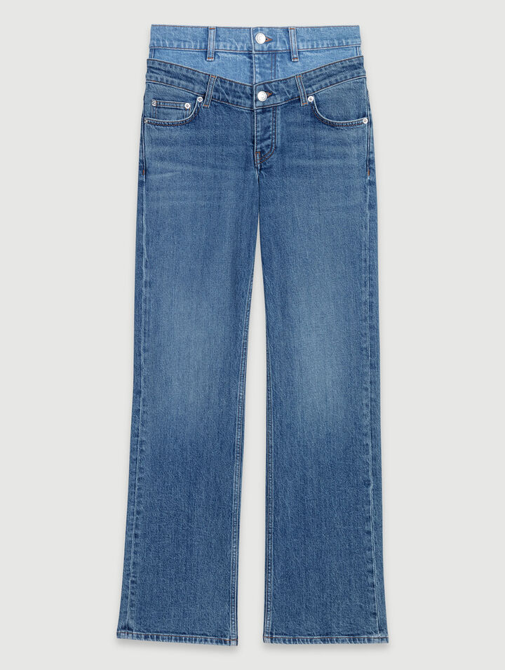Jeans mit doppeltem Bund