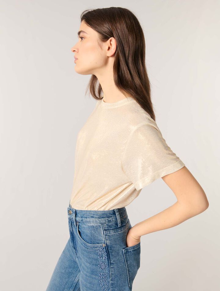 Lamé-T-Shirt