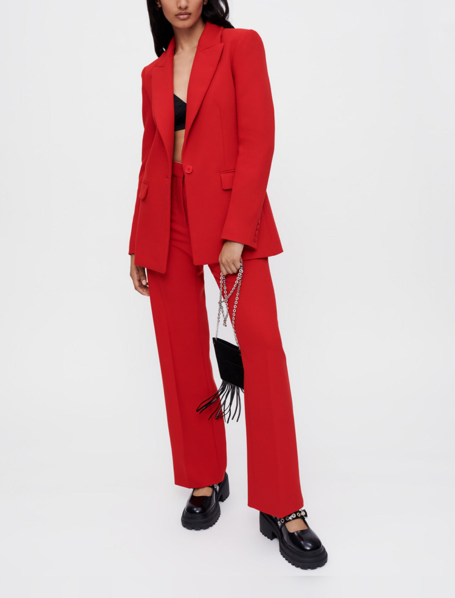 Rote Schneiderjacke