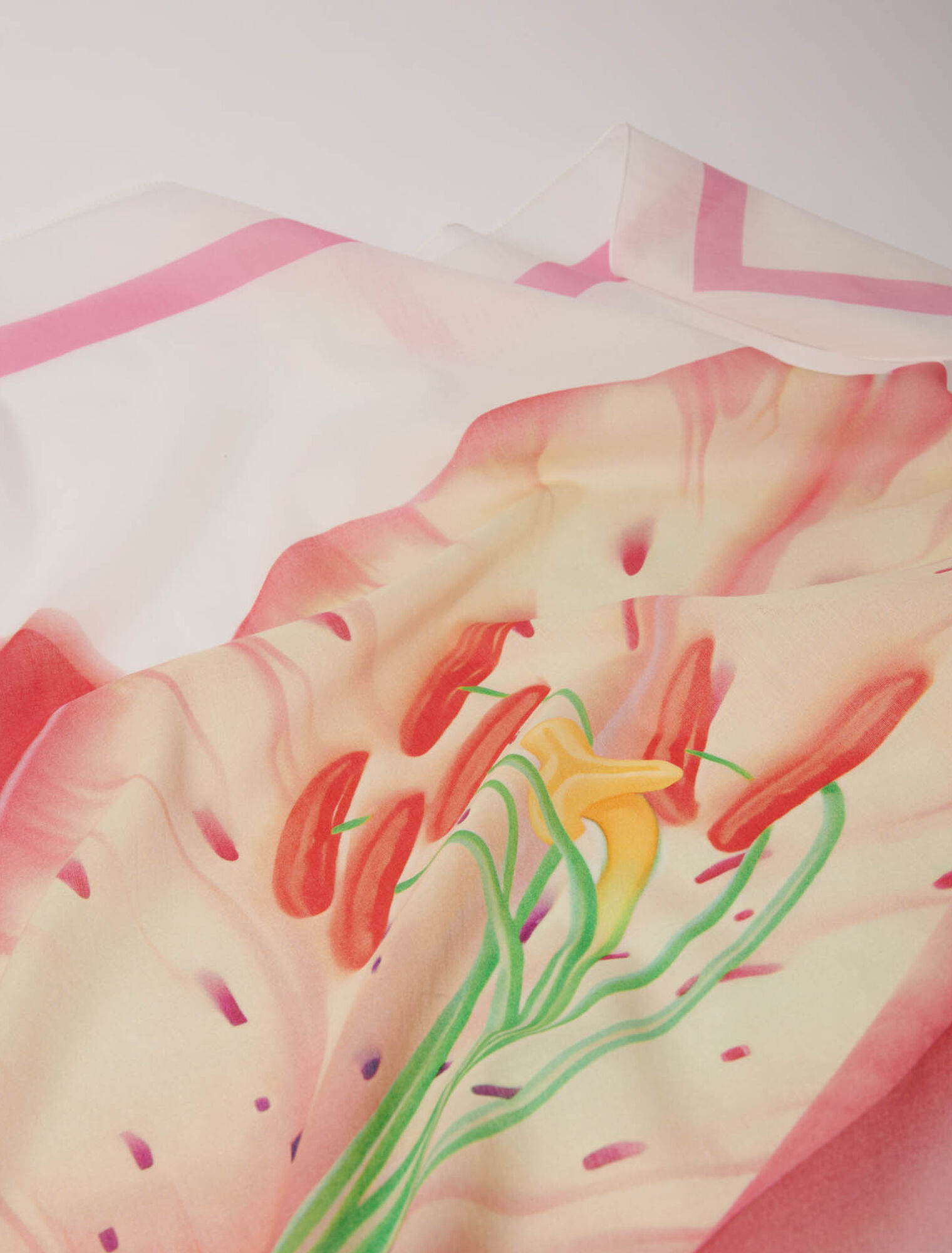 Pareo aus Baumwolle mit Blumenprint