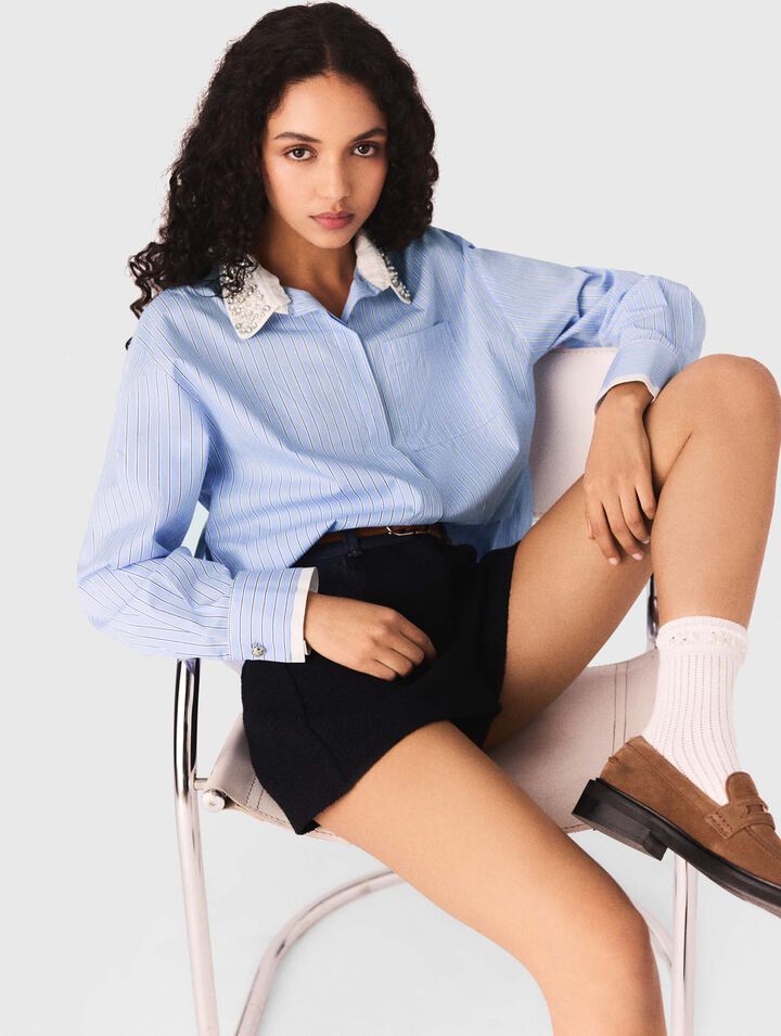 Hemd mit abnehmbarem Schmuckkragen