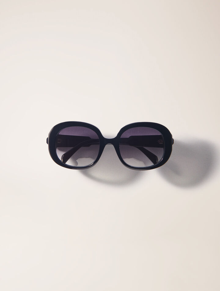 Runde Sonnenbrille aus Acetat