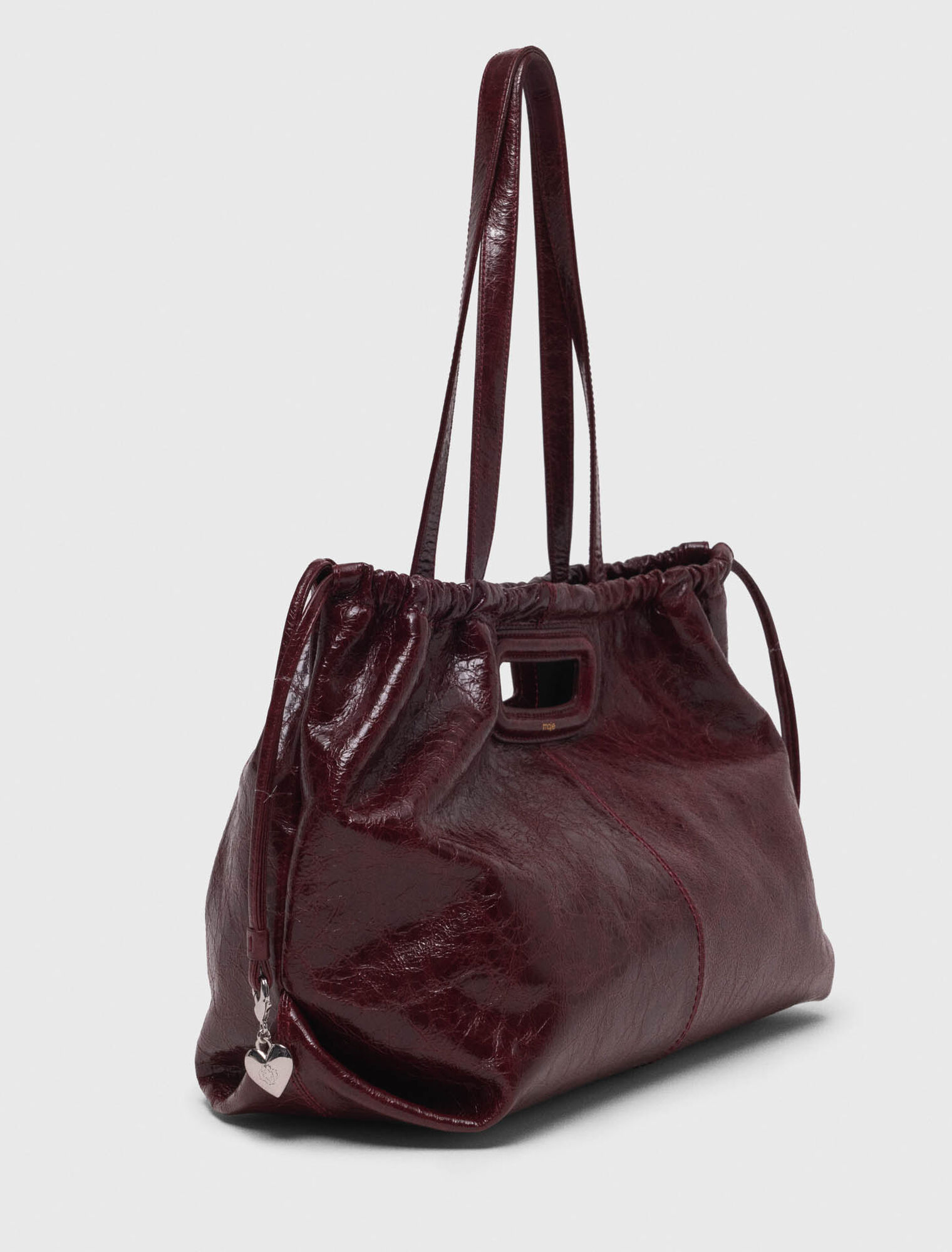 Tote-Tasche M aus Craquelé-Leder