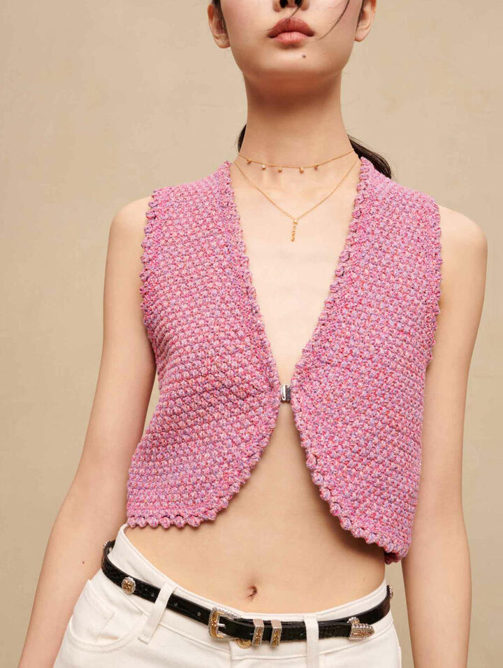Kurzes Tweed-Top