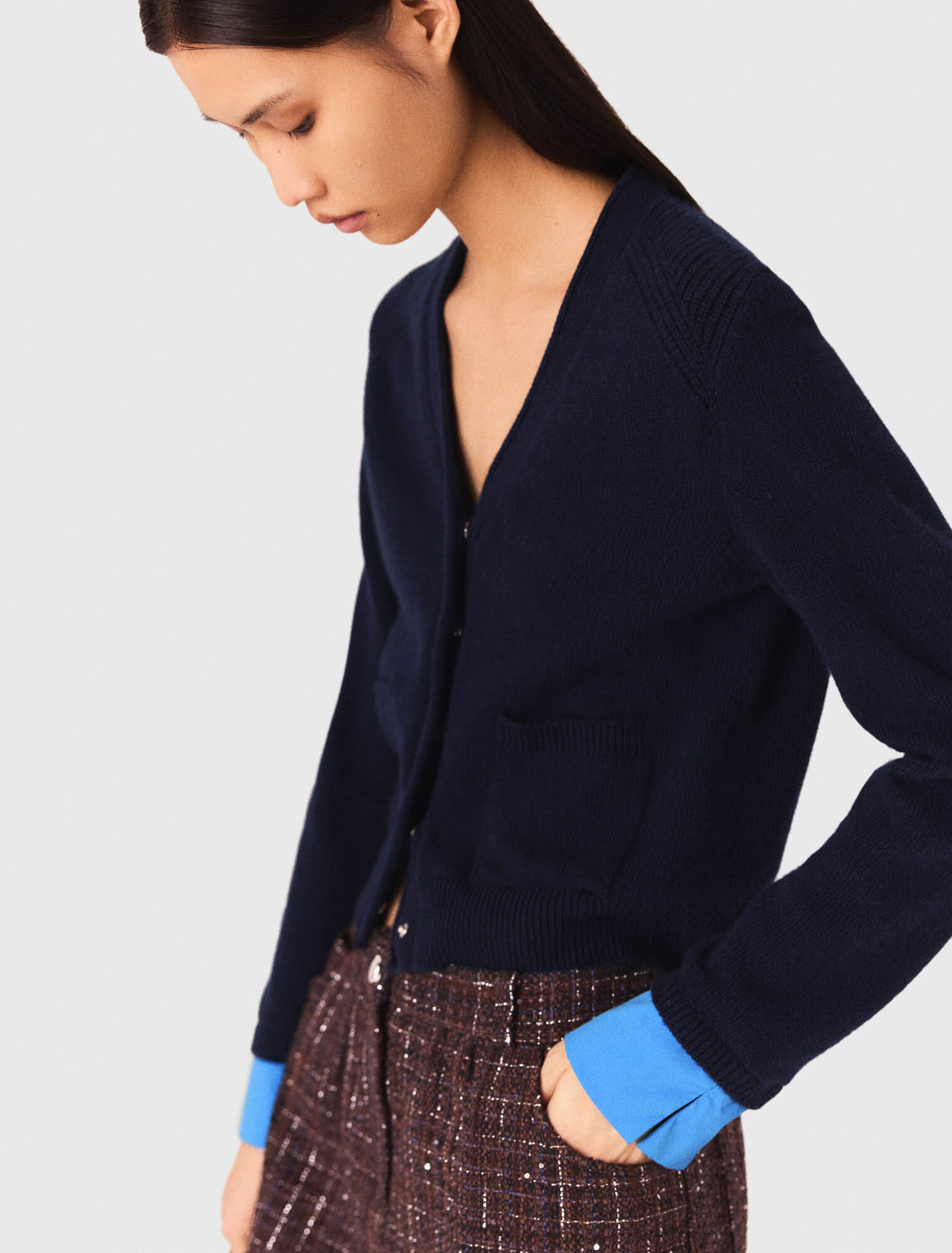 Cardigan mit abnehmbaren Details