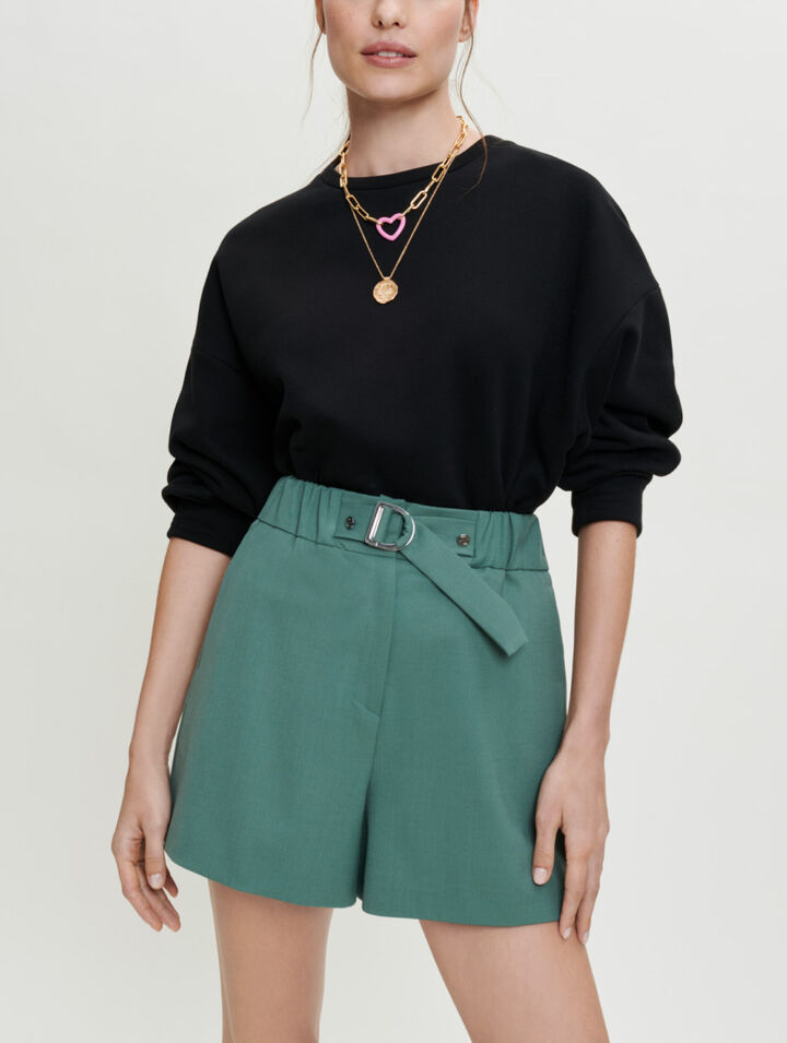 Elastische Tailoring-Shorts
