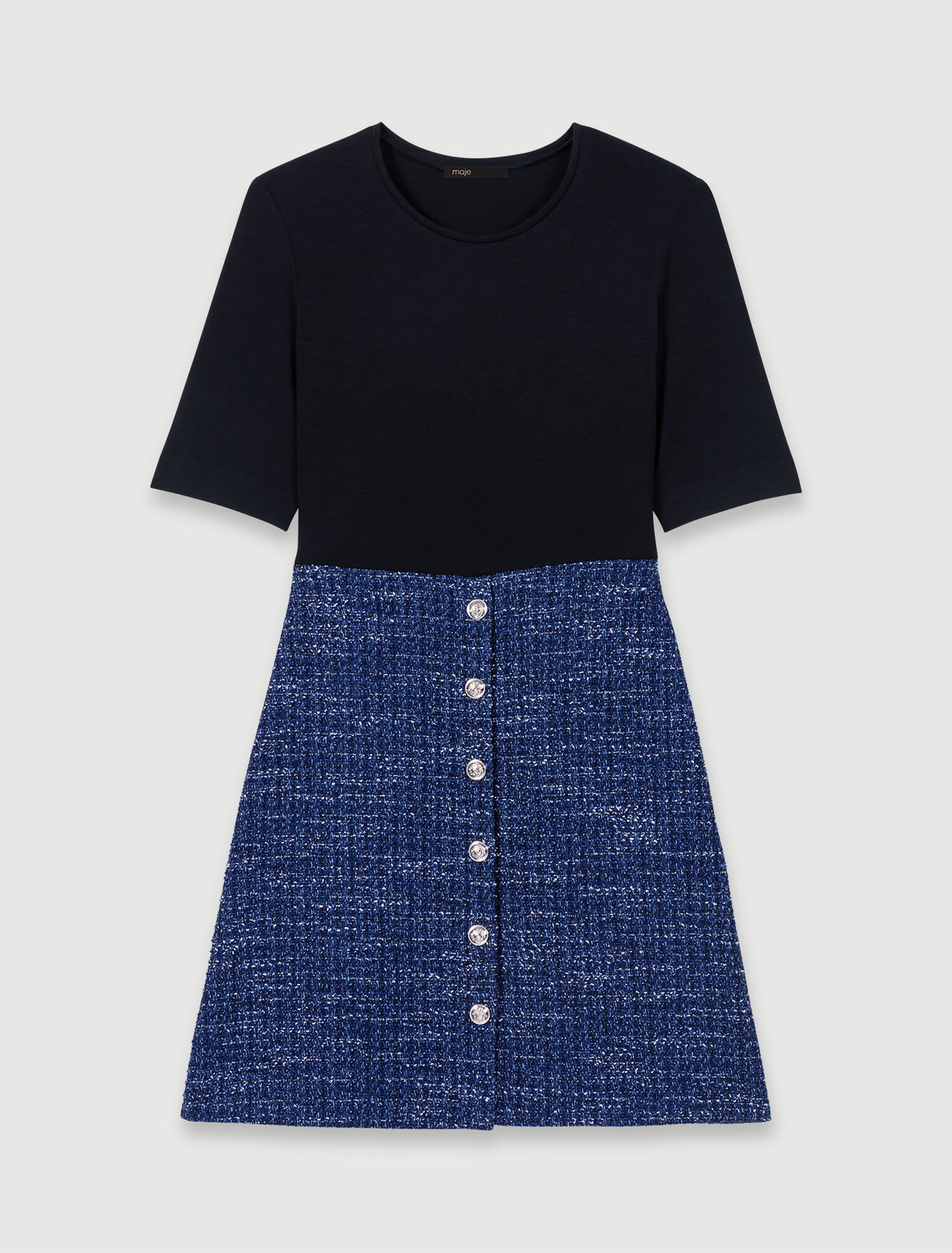 2-in-1 Tweed-Kleid