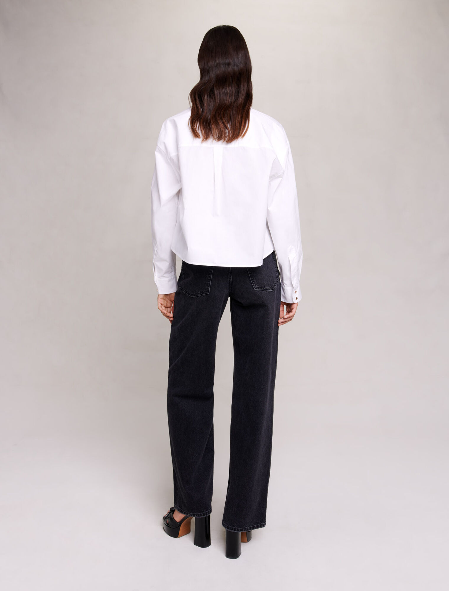 Kurze Bluse aus Baumwolle