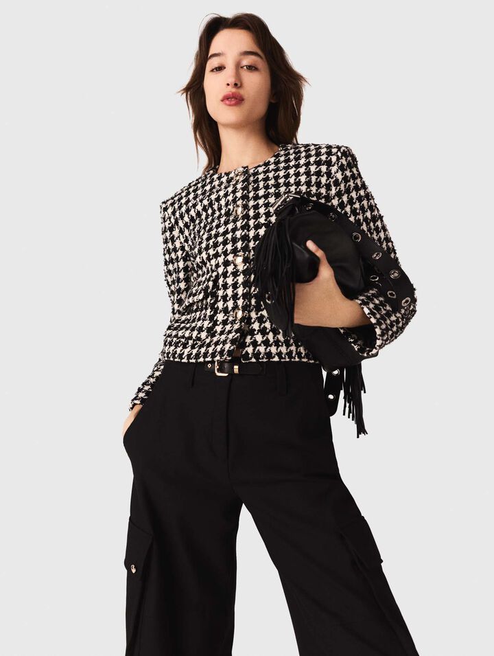 Kurze Tweedjacke