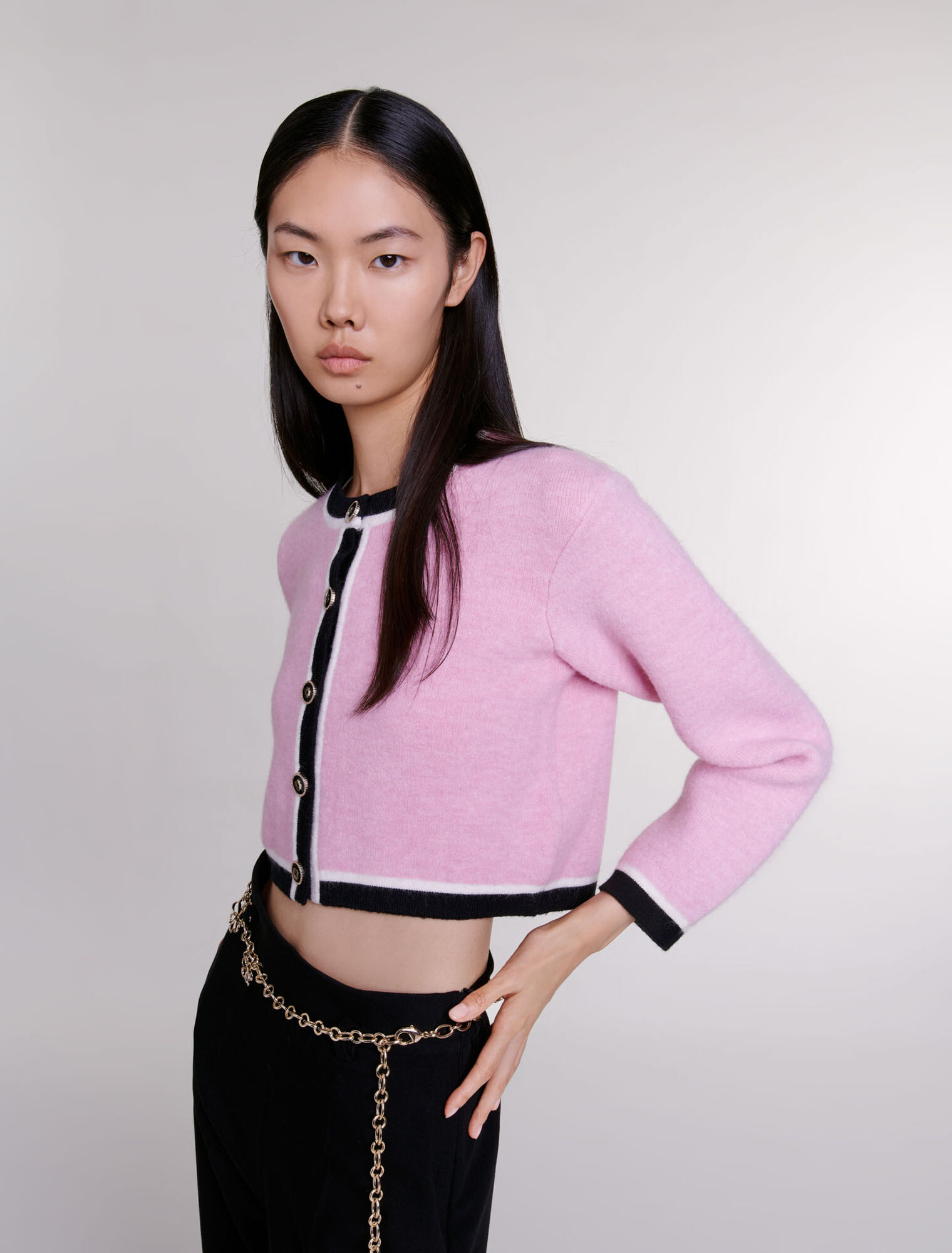 Kurzer Strick-Cardigan
