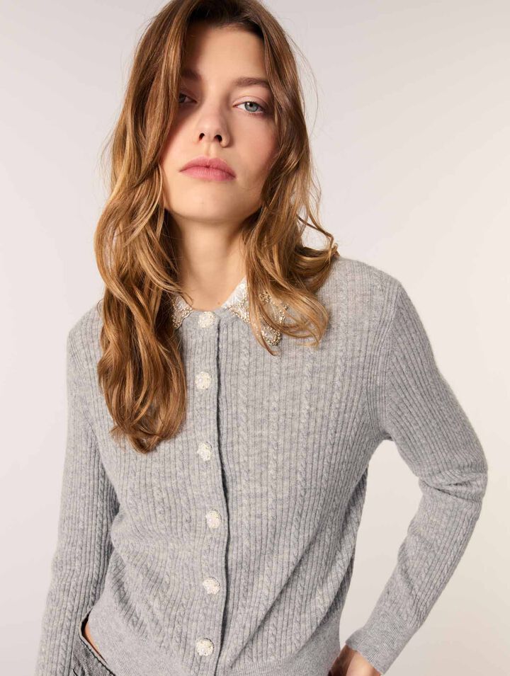 Cardigan mit abnehmbarem