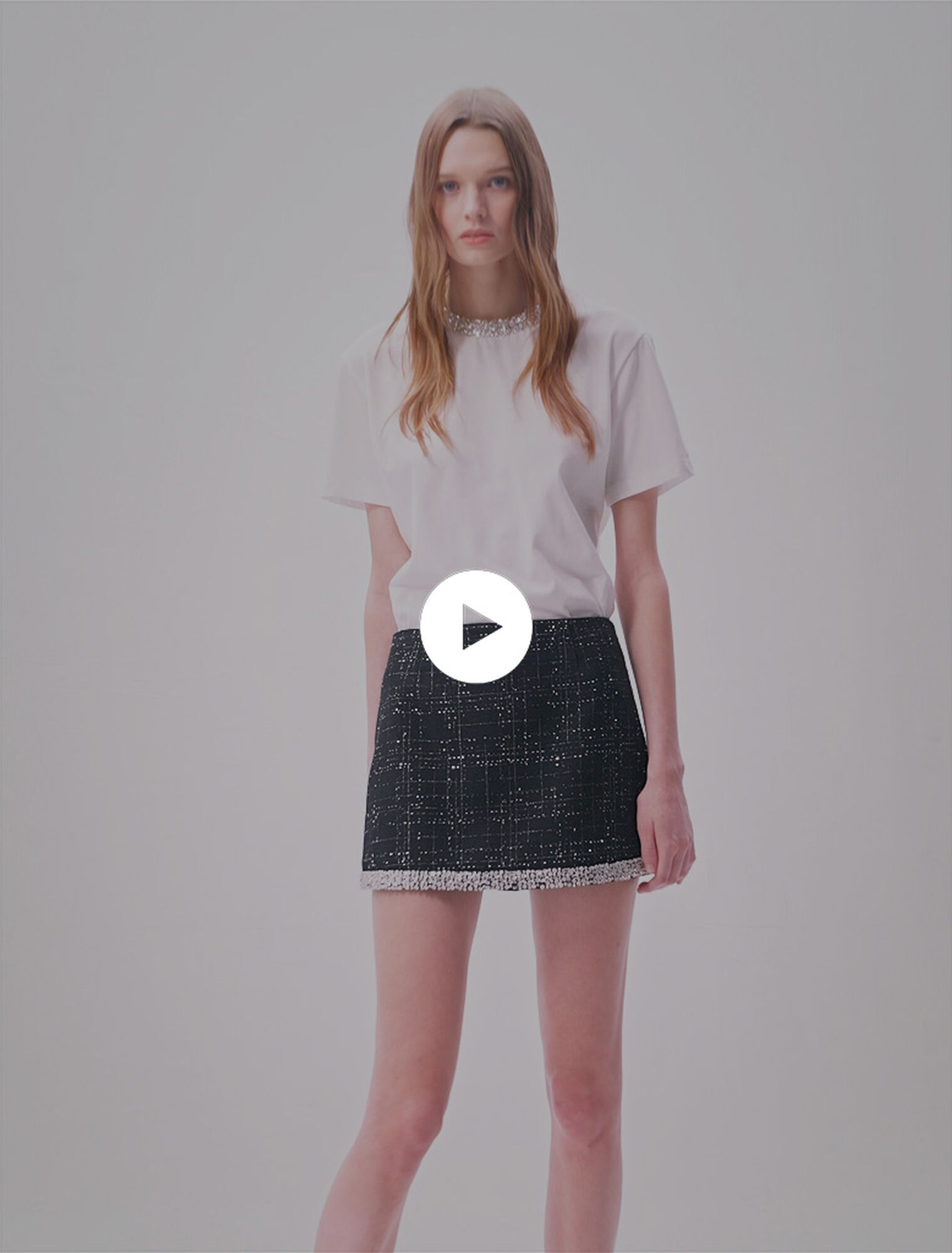 Shorts-Rock mit Pailletten