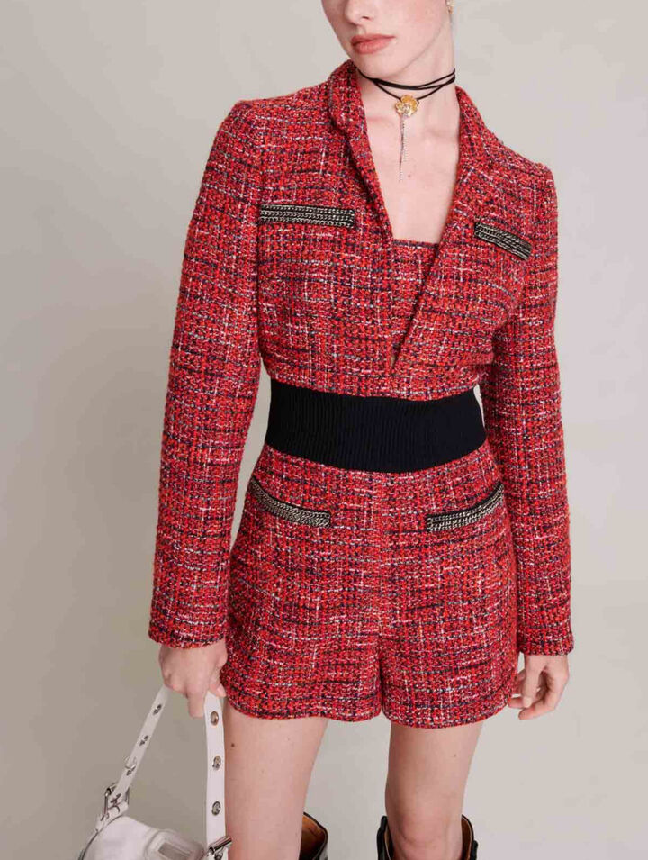 Mono-Shorts aus Tweed